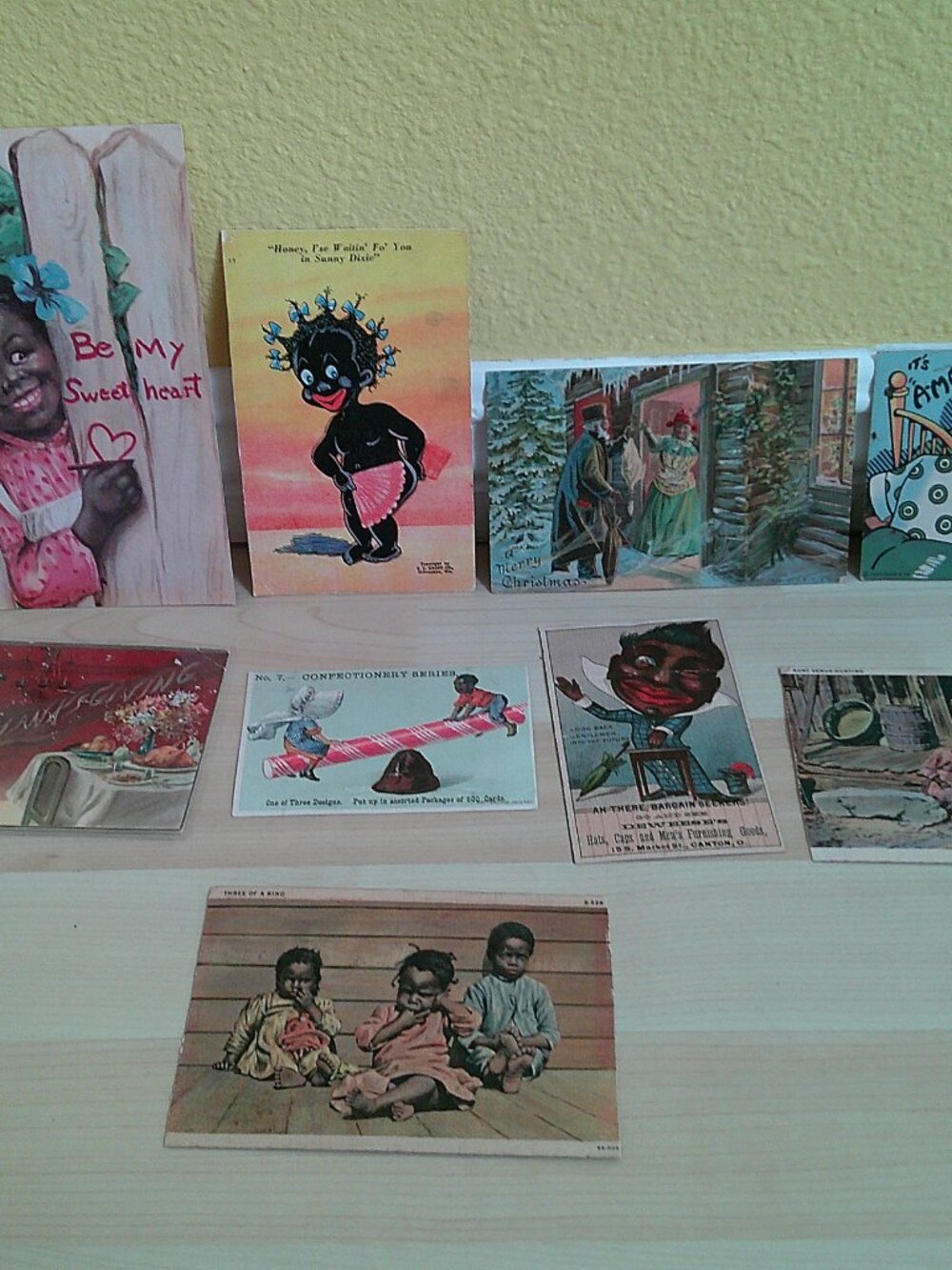 Vintage Black Americana Postcards, trading cards, greeting card